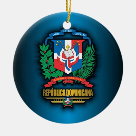 Dominicaanse Republiek COA Keramisch Ornament (Voorkant)