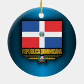 Dominicaanse Republiek COA Keramisch Ornament (Achterkant)