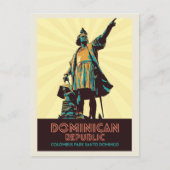 Dominicaanse Republiek, Colombusstandbeeld, Caraïb Briefkaart (Voorkant)