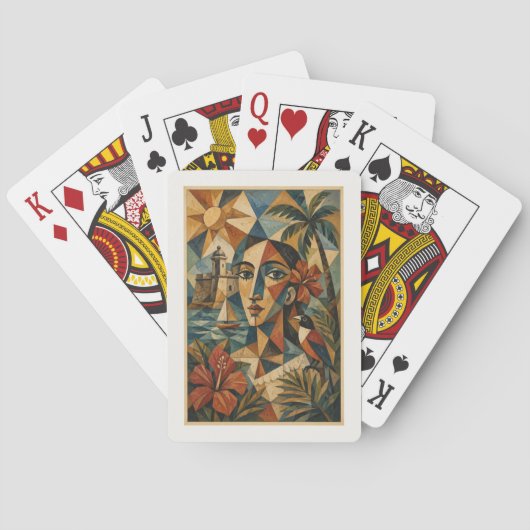 Dominicaanse Republiek Cubistische Speelkaarten (Achterkant)