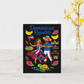 Dominicaanse Republiek Cultuur Dansen Reizen Kaart (Gele Bloem)
