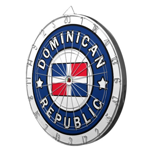 Dominicaanse Republiek Dartbord (Voorkant Rechts)