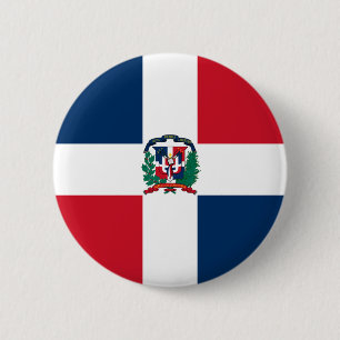 Dominicaanse Republiek, Denemarken Ronde Button 5,7 Cm