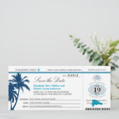 Dominicaanse Republiek die Pass Boarding Save the Date (Staand voorkant)