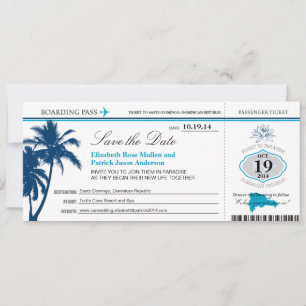 Dominicaanse Republiek die Pass Boarding Save the Date