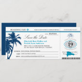 Dominicaanse Republiek die Pass Boarding Save the Save The Date (Voorkant / Achterkant)