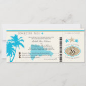 Dominicaanse Republiek die Pass Palm Trees aan boo Kaart (Voorkant)