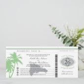 Dominicaanse Republiek die Pass Palm Trees aan boo Kaart (Staand voorkant)