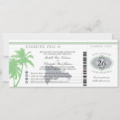 Dominicaanse Republiek die Pass Palm Trees aan boo Kaart (Voorkant)