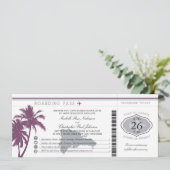 Dominicaanse Republiek die Pass Palm Trees aan boo Kaart (Staand voorkant)