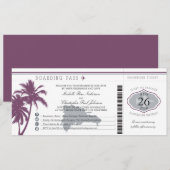 Dominicaanse Republiek die Pass Palm Trees aan boo Kaart (Voorkant / Achterkant)