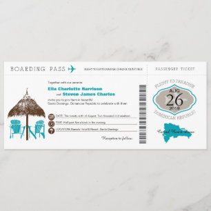 Dominicaanse Republiek die Pass Wedding Kaart