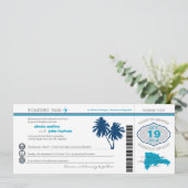 Dominicaanse Republiek die PassWedding Invitation  Kaart (Staand voorkant)