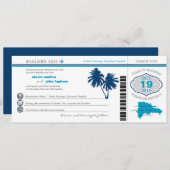 Dominicaanse Republiek die PassWedding Invitation  Kaart (Voorkant / Achterkant)