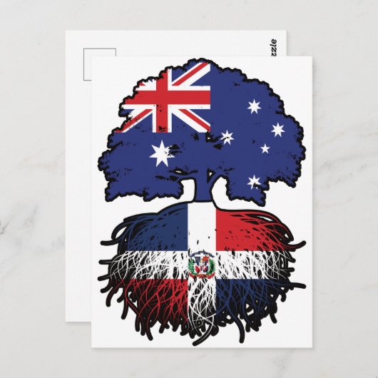 Dominicaanse Republiek Dominicaanse Australië Briefkaart (Voorkant / Achterkant)