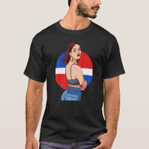 Dominicaanse Republiek Dominicaanse Republiek Flag T-shirt