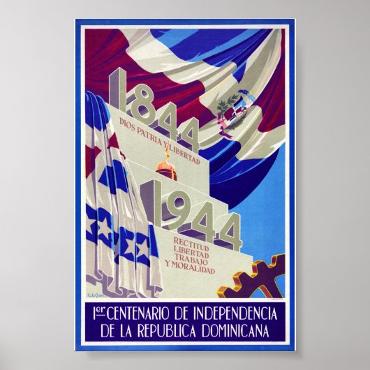 Dominicaanse Republiek Eeuwoude Oud Poster (Voorkant)