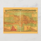 Dominicaanse Republiek en Haïtiaanse kaart (1906) (Voorkant)