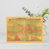 Dominicaanse Republiek en Haïtiaanse kaart (1906) (Staand voorkant)