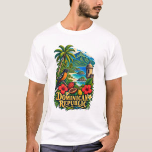 Dominicaanse Republiek Erfgoed Caribisch T-Shirt
