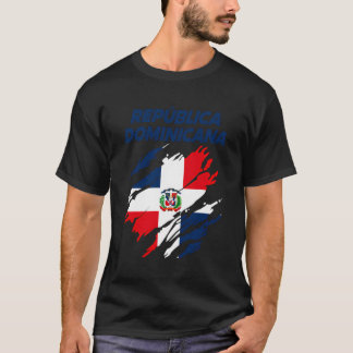 Dominicaanse Republiek Fans Vlag T-shirt