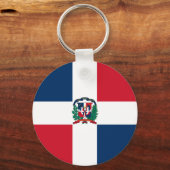 Dominicaanse Republiek Flag DO Sleutelhanger (Voorkant)