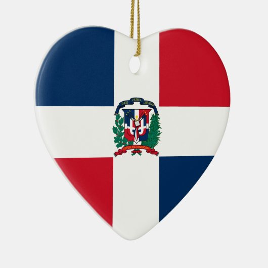 Dominicaanse Republiek Flag Heart Ornament (Rechts)