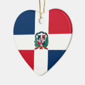 Dominicaanse Republiek Flag Heart Ornament (Links)