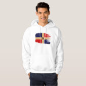 Dominicaanse Republiek Flag Hoodie (Voorkant volledig)
