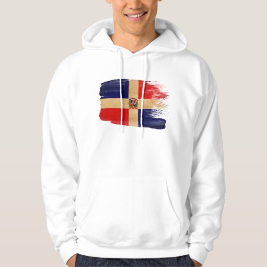 Dominicaanse Republiek Flag Hoodie (Voorkant)