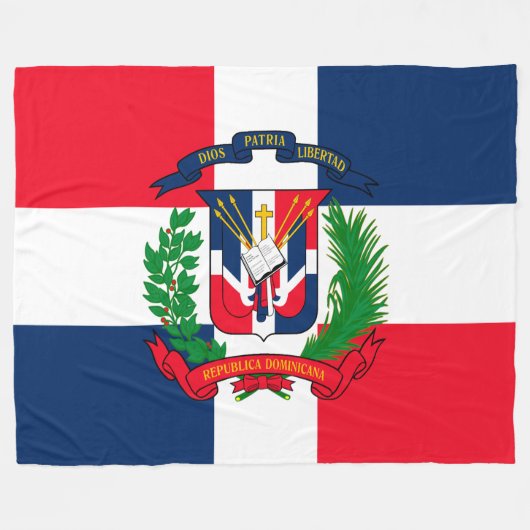 Dominicaanse Republiek Fleece Deken (Voorkant (Horizontaal))