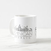 Dominicaanse Republiek gestileerde Skyline Coffee  Koffiemok (Voorkant links)