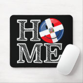Dominicaanse Republiek glimlachende vlag Housewarm Muismat (Met muis)