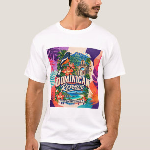 Dominicaanse Republiek Goede Vibes Hebben een Adre T-shirt