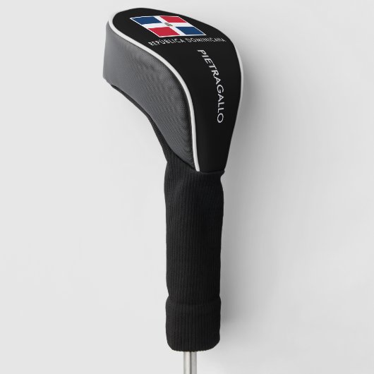 Dominicaanse Republiek Golf Head Hoesje Golfheadcover (Schuin)