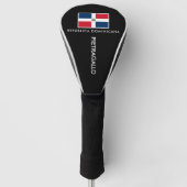 Dominicaanse Republiek Golf Head Hoesje Golfheadcover (Voorkant)