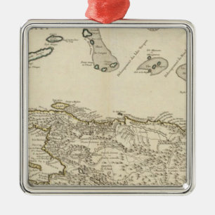 Dominicaanse Republiek, Haïti, West-Indië Metalen Ornament