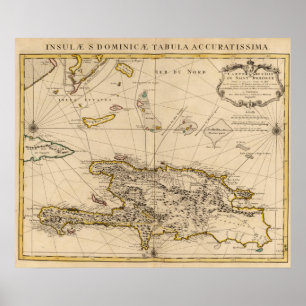 Dominicaanse Republiek, Haïti, West-Indië Poster