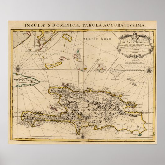 Dominicaanse Republiek, Haïti, West-Indië Poster (Voorkant)