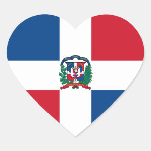dominicaanse republiek hart sticker