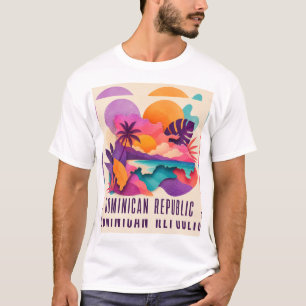 Dominicaanse Republiek Hedendaagse Caribische Coll T-shirt