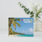 Dominicaanse republiek herinnering briefkaart (Staand voorkant)