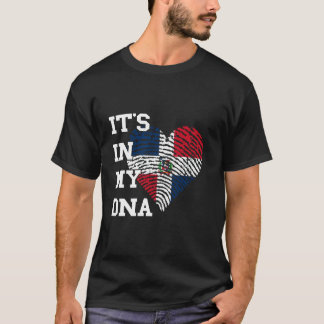 Dominicaanse Republiek Het Zit In Mijn DNA Hart Do T-shirt