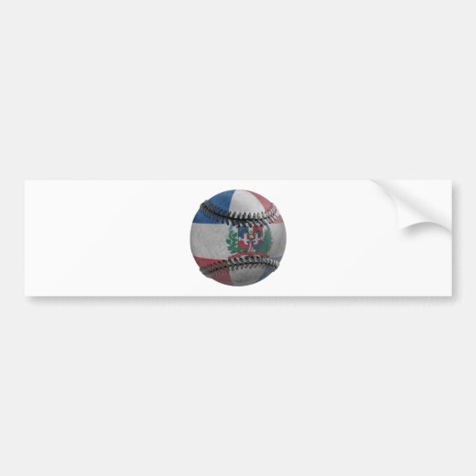 Dominicaanse Republiek Honkbal Bumpersticker (Voorkant)