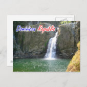 Dominicaanse Republiek Jimenoa Herfst Briefkaart (Voorkant / Achterkant)