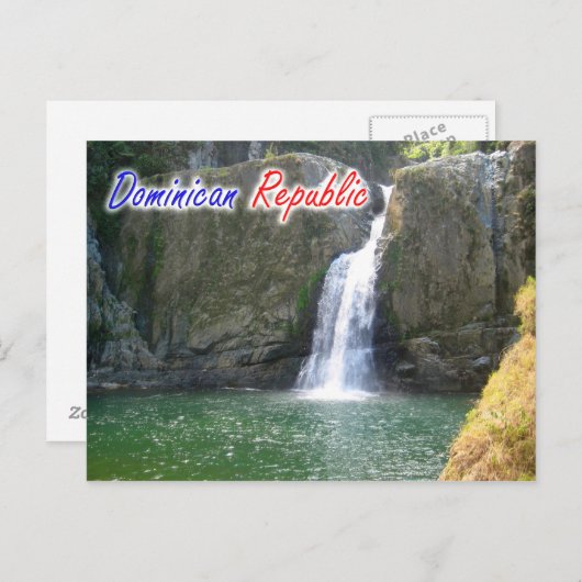 Dominicaanse Republiek Jimenoa Herfst Briefkaart (Voorkant / Achterkant)