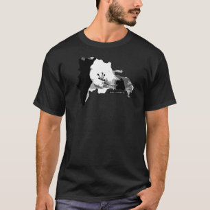 Dominicaanse Republiek - Kaart voor bloem - kunst T-shirt