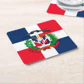 Dominicaanse Republiek Kartonnen Onderzetters (Schuin)