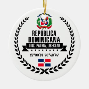 Dominicaanse Republiek Keramisch Ornament