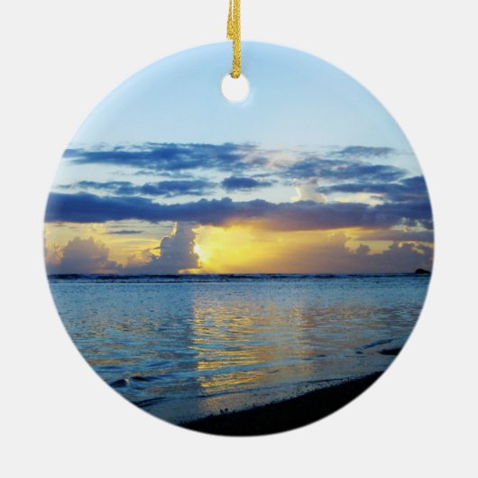 Dominicaanse Republiek Keramisch Ornament (Achterkant)